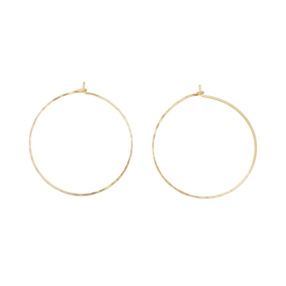 Catbird BIG HOOP DREAM EARRINGS, YELLOW GOLD